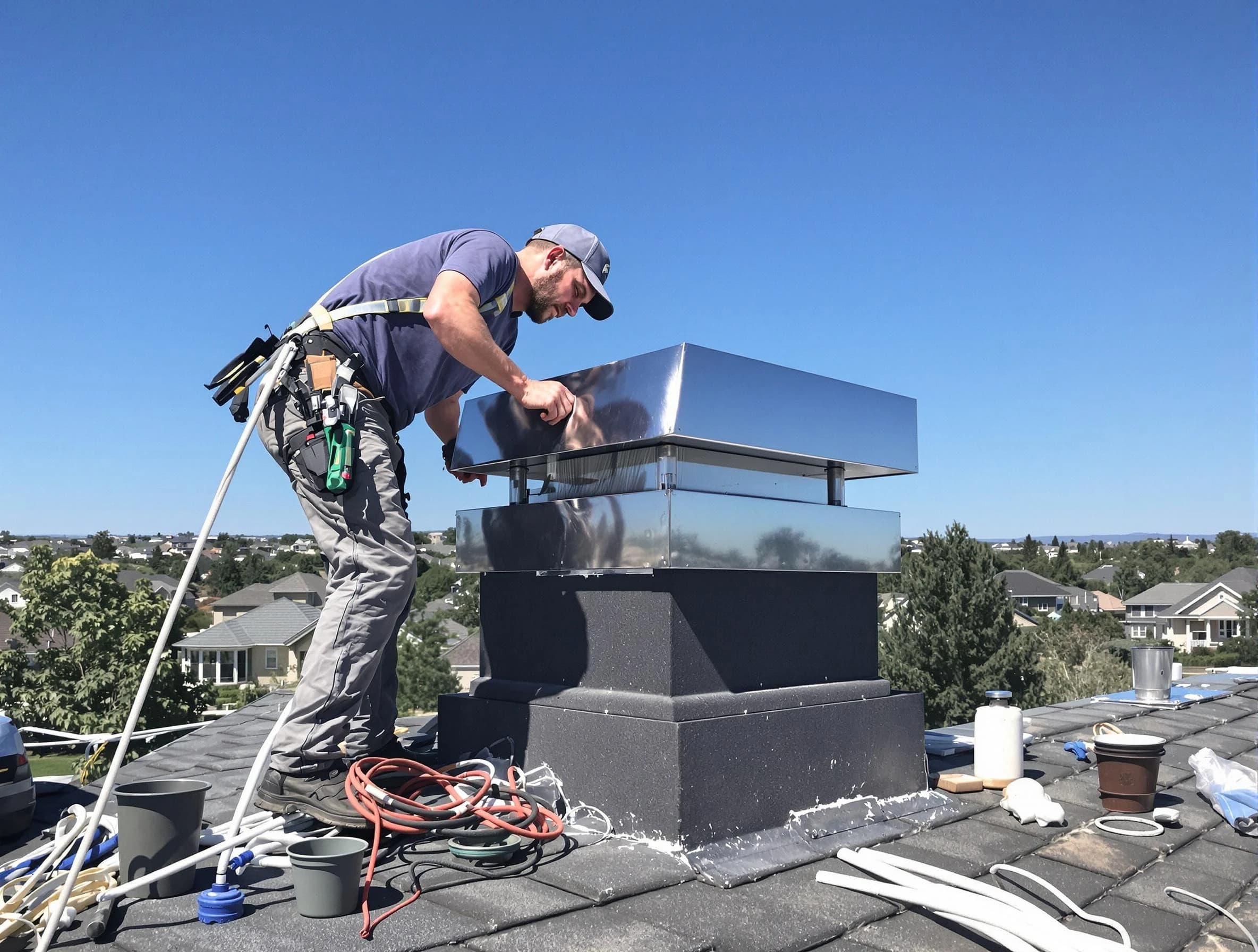 Chimney Cap Services service in Needham, MA